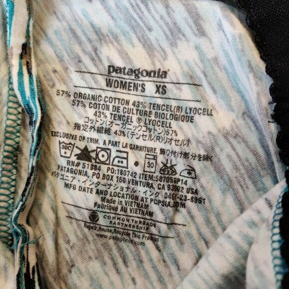 Patagonia ‘Spright Racerback Dress in Cobra Fade Print Tobago Blue Size XS - Picture 7 of 7